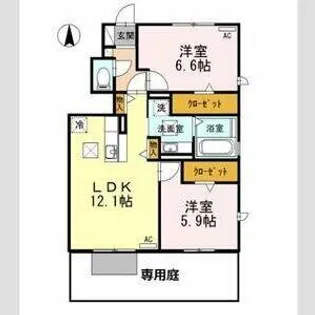エトワール A【1階】の間取り