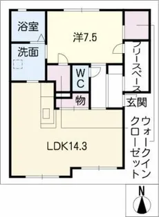 セプト クルール【1階】の間取り