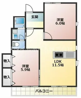 アネシスE【1階】の間取り