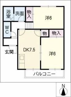 コンフォートK【1階】の間取り
