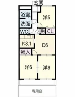 M・エターナル【1階】の間取り