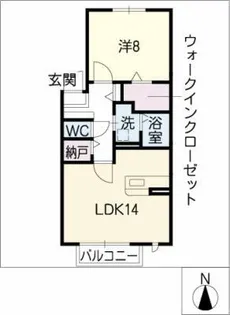 メルベーユ【1階】の間取り