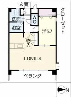 パセオ吹上【3階】の間取り