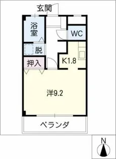 ハイツサンティール【3階】の間取り