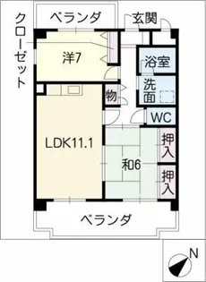クォーレ【1階】の間取り