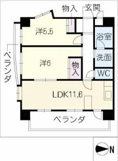 アブレスト平針【5階】の間取り