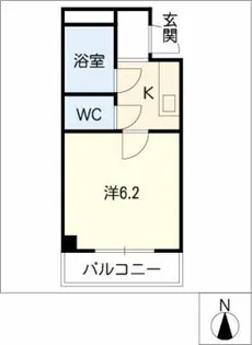 ヴィルヌーブ荒江【2階】の間取り