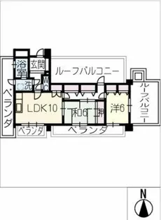 ルネッサンス長浦【5階】の間取り