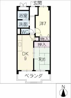 パティオクラブ滝ノ水【5階】の間取り