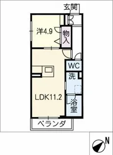 プライムカーサ【2階】の間取り
