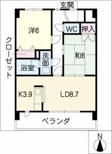 グレースヴィラⅡ【2階】の間取り