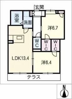 FORENA志賀公園【1階】の間取り