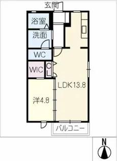 コンフォート楠【2階】の間取り