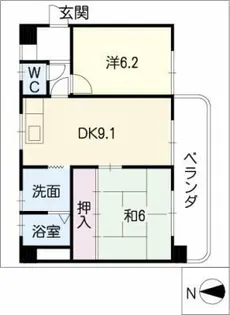 ヴェルドミール【3階】の間取り