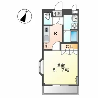 スクエア105【2階】の間取り
