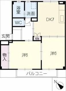 第三河国荘B【2階】の間取り