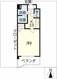 プライムコート東山【4階】の間取り