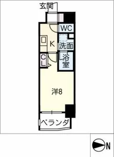 ウィステリアテラス今池【8階】の間取り