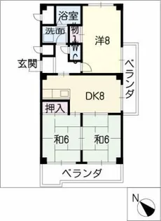 メゾン兜山【2階】の間取り