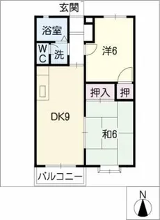メゾン・ド・サンクA棟【1階】の間取り