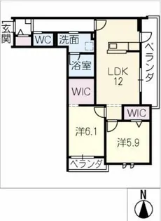 アルカディアSOU【2階】の間取り