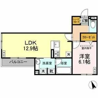 グラン ミリュウ【2階】の間取り