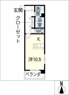 パークサイド幡野【2階】の間取り