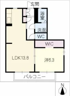メゾン・デュ・シーニュB棟【2階】の間取り
