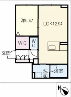 ブリリアントコート【1階】の間取り
