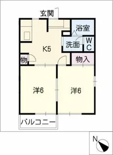 フレグランススズ【1階】の間取り