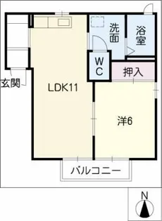ファミール沓掛【2階】の間取り