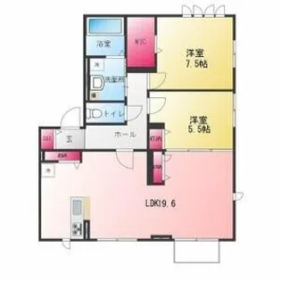 Ligare 黒川【3階】の間取り