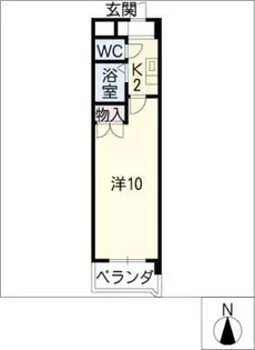 セントラルハイツ旭【2階】の間取り