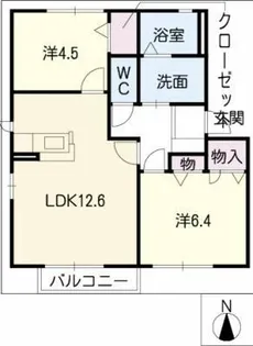 Sunrise OrangeB【2階】の間取り
