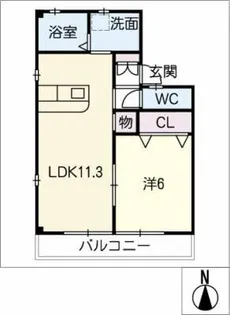 シャルマン and ガレージ【2階】の間取り