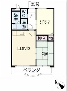 プランドールI・T【3階】の間取り