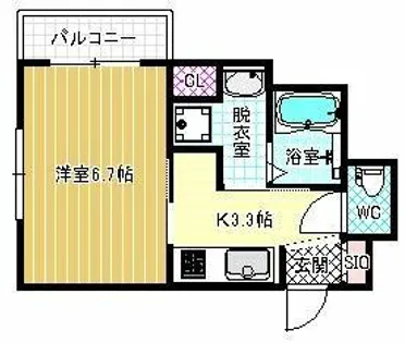 オーシャン青山【4階】の間取り