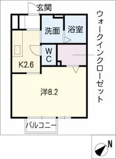 パストラル美山Ⅱ【1階】の間取り