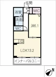 レジデンス高美【3階】の間取り