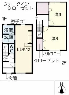 ピュアガーデン【2階】の間取り