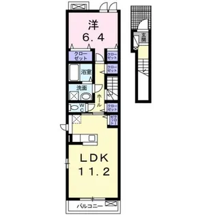 メゾン イースト【2階】の間取り