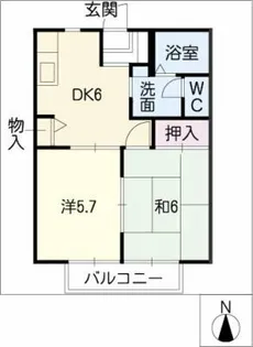 エントピアYoshida【2階】の間取り