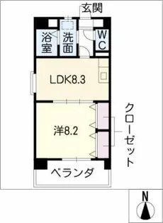 メゾンドグロリア【3階】の間取り