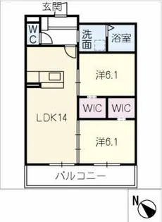 朝日テラス【3階】の間取り