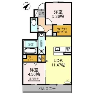 Flora Lily【1階】の間取り