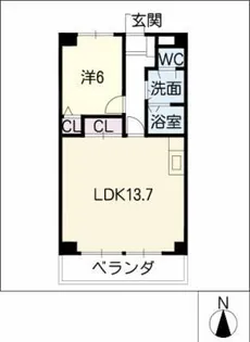 モラリス豊【3階】の間取り