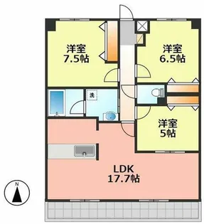 Benvenuto CHUO Ⅲ【2階】の間取り