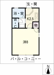 コーポ宮地【2階】の間取り