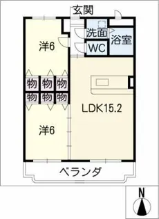 ジェントルブリーズⅡ【1階】の間取り