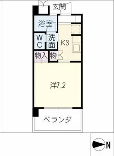 リバーガーデン浅井【4階】の間取り